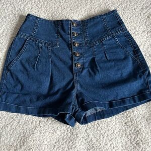 Urban Outfitters Blue High Waist Shorts